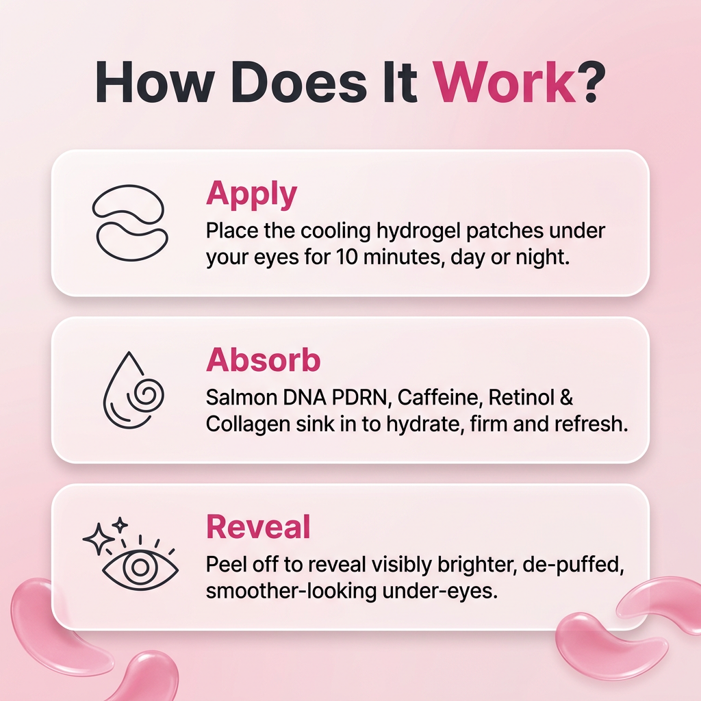 PDRN Caffeine Collagen Eye Patch 30 Pairs